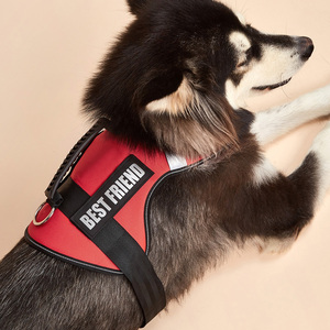 犬用ハーネス カスタム ノープル サービスドッグベスト 反射素材 耐久性 小型犬 大型犬用 名入れパッチ付き ペットハーネス - Product Image 6