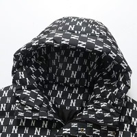 Blouson d'hiver décontracté unisexe en nylon matelassé, imperméable, grande taille, avec fermeture éclair, imprimé tendance, pour hommes, vente en gros