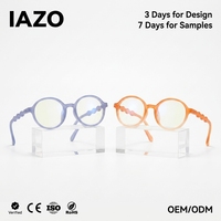 Lunettes de vue anti-lumière bleue pour enfants 2026, monture intégrale tendance, design torsadé des branches, motif plantes et fleurs
