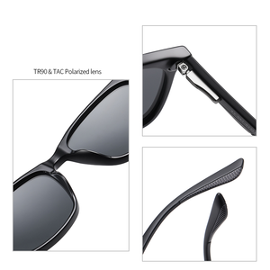 Gafas de Sol de lujo con montura transparente para hombre, venta al por mayor, gafas de sol polarizadas con logotipo de marca personalizables de cristal 2025 - Product Image 4
