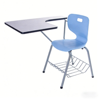 Chaise d'étude pour adultes et étudiants avec tableau d'écriture en bois pour universités, écoles, réunions, salles de classe, conférences et formations