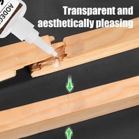 Colle super résistante pour bois, 50g, adhésif transparent, imperméable, utilisé pour la réparation du bois, la menuiserie, le bricolage
