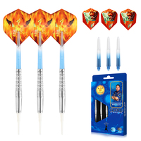 E MYTH Hu Jun Emballage personnalisable pour fléchettes de haute précision 3 pièces/ensemble 90% tungstène 18g/20g/22g souples et 22g/23g/24g en acier