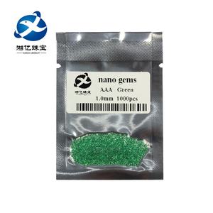 1.0 millimetri xygems intera vendita smeraldo sintetico nano allentato gemme di <span class=keywords><strong>pietra</strong></span> - Product Image 1