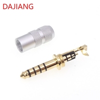 DAJIANG Hersteller Großhandel Vergoldet 4,4mm TRRRS Kopfhörer stecker Kopfhörer 5-poliger Balance Audio-Anschluss Speakon-Typ