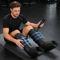 Masseur de jambe portable Beoka avec fermeture éclair, chaleur et compression, bottes de massage pour la circulation et la relaxation