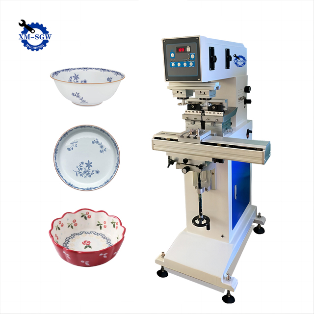 SGW CE Certified Best Selling Ceramic Bowl Plate Dish Tampo Pad Printing Machine Label Pad Printer Machine