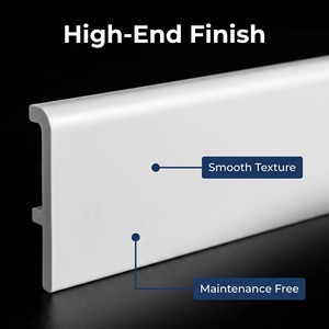 Plinthe <span class=keywords><strong>en</strong></span> <span class=keywords><strong>bois</strong></span> massif multicouche <span class=keywords><strong>en</strong></span> gros - Plinthe imperméable recouverte de PVC pour la décoration intérieure de luxe - Product Image 6