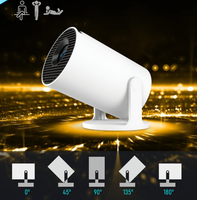 Mini projecteur de poche LCD portable HY300pro avec puce H713, pour cinéma maison, sport, Android 13, 200 lumens