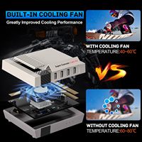 Consola de Videojuegos Retro Super CUBE X3 EmuElec 4.5/Android 9/CoreE 8K con Más de 100000 Juegos Usados, Compatible con Formato FC, Memoria de 128GB/256GB