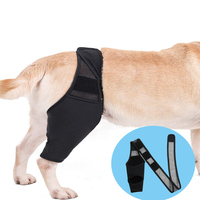 Garde de fracture de jambe de chien aide de soutien de jambe arrière avant d'animal familier avec le protecteur de blessure de cuisse de chien de garde de genou de chien