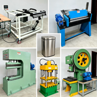 Ligne de production de pièces métalliques pour poubelles métalliques personnalisables tout-en-un - Machine à plier les bords 220V/380V, capacité de 2000-3000 pièces/jour