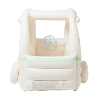 Maison de jeu gonflable en forme de camion de crème glacée pour enfants, grande maison de jeu d'imitation pour garçons et filles de 3 à 6 ans, pour l'intérieur et l'extérieur