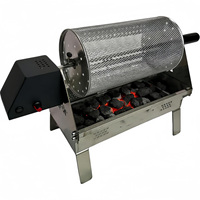 Four électrique rotatif en acier inoxydable, rôtissoire automatique pour pique-nique, barbecue extérieur, machine à rôtir poulet, agneau, brochettes