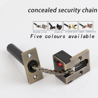 Cerraduras protectoras de cadena de seguridad para puerta de aleación de Zinc modernas, fundición de acero inoxidable de bronce verde, 1 año de garantía, accesorios para puertas y ventanas