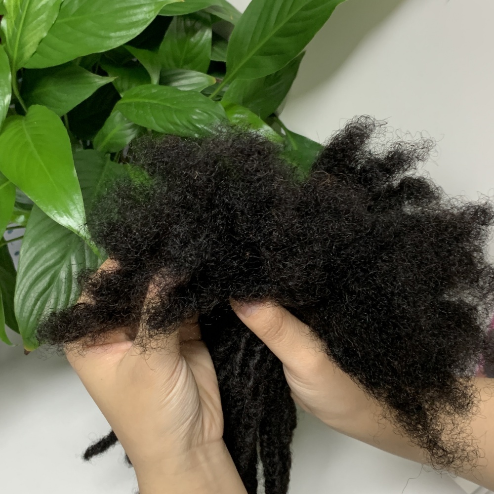 KAMA Micro Locs Extensions Full Handmade Crochet Human Interlocks Extensions Sister Loc Extension Human Hair for Black Women Detail Section 3