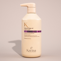 Champú de Biotina de Marca Privada OEM, Champú Sin Sulfatos, Reparador, Suavizante, Champú Natural Vegano con Aceite de Argán para Reparación