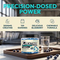 Vente chaude OEM/ODM Marque privée Pré-entraînement Créatine monohydrate Gummies Complément alimentaire pour la musculation pour femmes et hommes