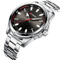 Montre à quartz pour homme CURREN 8320, aiguilles lumineuses, bracelet en acier inoxydable de luxe, étanche 3ATM, haute qualité, tendance.