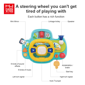 HW TOYS baby puzzle volante elettrico con musica leggera educazione precoce infantile <span class=keywords><strong>giochi</strong></span> di simulazione di guida - Product Image 3