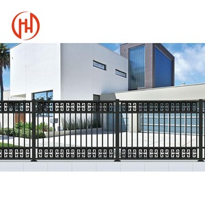 Clôture coulissante de jardin en alliage d'aluminium - Style de <span class=keywords><strong>portail</strong></span> décoratif central - Product Image 6