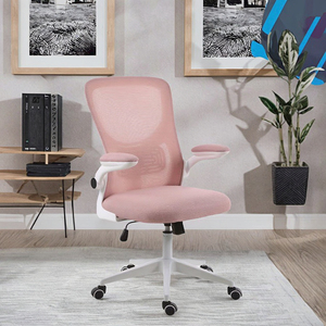 Luxury Ergonomic Modern Fabric <b>Office</b> <b>Chair</b> with Adjustable Height Fixed- Armrest <b>Swivel</b> Rocking Design Stainless Steel Frame - Product Image 2