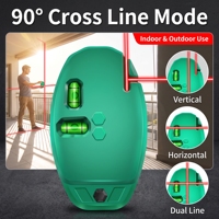 Niveau laser infrarouge rouge/vert à angle droit de 90 degrés, alimenté par batterie rechargeable, outil de marquage pour la rénovation, style souris, pour lignes au sol