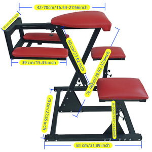Silla Erótica Scarletsin para Juegos BDSM, Herramientas de Disciplina y Castigo, Estimulación, Juguete Sexual para Adultos, Entrada Trasera, Fustigación de Glúteos, Mueble Color Borgoña - Product Image 2