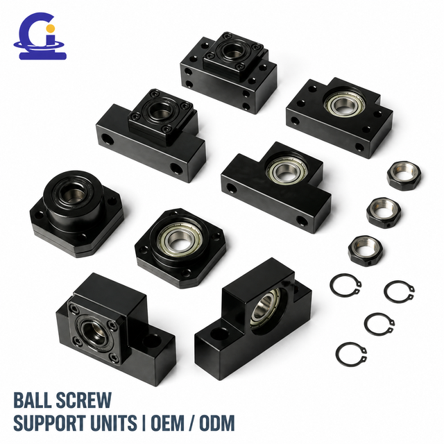 GS BKBF FKFF EKEF10 12 15 20 15 30 Ball Screw Nut End Support Bearing Unit with 23mm Length and Precision Steel