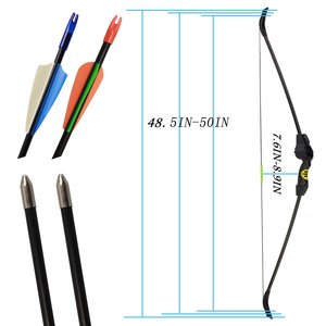 Black <span class=keywords><strong>Hunter</strong></span> Cung Bắn Cung Truyền Thống Và Mũi Tên Thiết Lập Junior Recurve Cung - Product Image 2