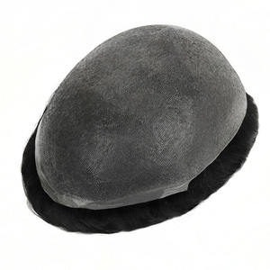 Sistema di Sostituzione Capelli TOPUNIQUE CNG 0.03-0.04mm 6 Pollici Super Sottile Remy Naturale Indiano Ondulato 90% Base in PU per <span class=keywords><strong>Uomo</strong></span> Destrorso - Product Image 1