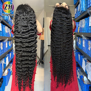 Peluca de Cabello Rizado Birmano 100% Natural, Pelucas Transparentes de Cabello Humano Virgen 13x4 13x6 con Frente de Encaje, Compra al por Mayor para Mujeres Negras - Product Image 3