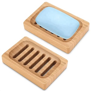 Eco-friendly bamboo soap box Handmade bamboo soap dish for bathroom