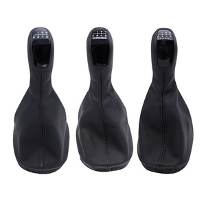 Mercedes-Benz W203S203 Gear <b>Shift</b> <b>Knob</b> Black Leather Ergonomic Manual Transmission Car Part - Product Image 1