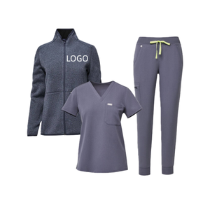 半袖トップス、ジョギングパンツ、医療病院ケアユニフォーム、男女看護師用バフスーツ - Product Image 2