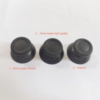 Manchettes de joystick noires/grises pour manette PS4