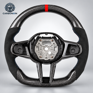 พวงมาลัยรถยนต์คาร์บอนไฟเบอร์สำหรับ BMW CS F36 F07 F20 F40 F06 F39 F11 F21 F33 F02 F90 F13 G05 F87 F15 G31 F25 F86 F85 F10 - Product Image 1