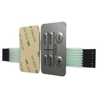 Kustom desain tombol tekan sakelar membran polydome keypad membran dengan 3M300LSE perekat untuk aplikasi elektronik