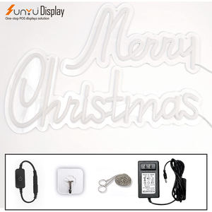 Fabricants Joyeux Noël enseigne au néon personnalisée mots de lumière au néon led panneau de signalisation suspendu panneau lumineux au néon décoration murale - Product Image 6