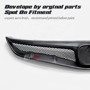 Parrilla delantera apta para HONDA CIVIC 8TH GEN FD 06-08 Civic FD2 MU2 Style (solo JDM) fibra de carbono personalizada real - Product Image 5