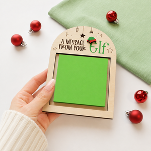 Custom Wooden Elf <b>Message</b> <b>Board</b> Christmas Countdown Note Display Kids Holiday Decoration Home Party Ornament - Product Image 1
