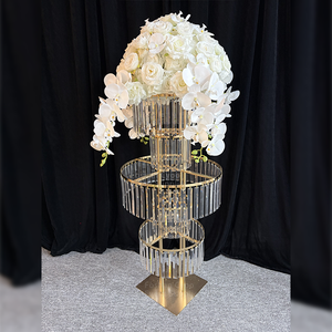 Wedding Decoration Table Centerpiece Metal Gold Trumpet <strong>Vase</strong> <strong>Stand</strong> Flower <strong>Stand</strong> - Product Image 2