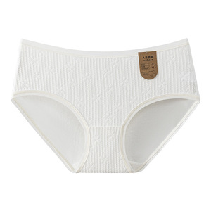 7A vente en gros de haute qualité nouveau à la mode respirant pur coton confortable blanc Sexy école filles sous-vêtements culottes - Product Image 2