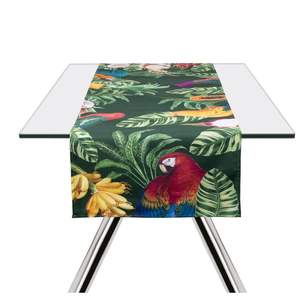 Runner da Tavola Excelsa in Cotone Havana 45x140 Cm Multicolore con Stampa Tropicale - Product Image 2