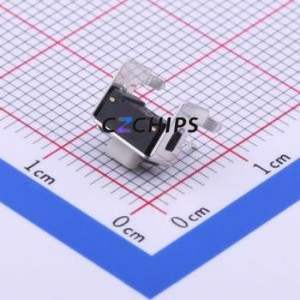 TC-1101V-C-B-W Tactile Switch Through hole Switch Single Pole Single Throw Rectangle Button 2.6N Right Angle Insert - Product Image 2