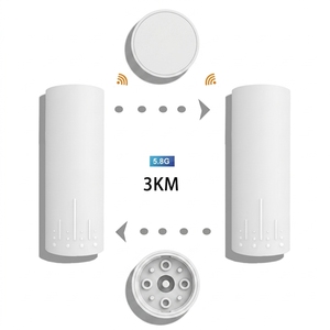 Huastlink HC503 อุปกรณ์เชื่อมต่อไร้สายกลางแจ้ง 5.8GHz 300Mbps ระยะ 3 กม. แบบ PTP ชิปเซ็ต AR9344 12V มาตรฐาน CE/FCC - Product Image 2