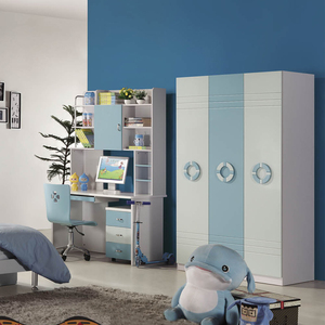Design personalizzato del fumetto letto per bambini in legno tavolo da studio armadio Set altri mobili per camera da letto per bambini di casa per ragazze - Product Image 6