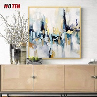 Peinture à l'huile abstraite peinte à la main sur toile paysage simple pour la décoration de salon ou de bureau