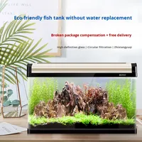Accessoires pour aquariums, aquarium européen de luxe de 100 gallons, armoire en bois massif, aquarium en verre, ensemble complet