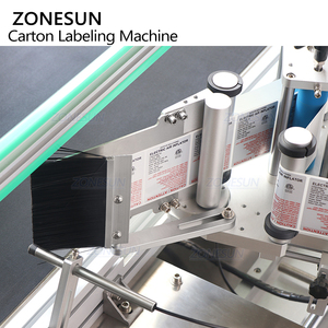 ZONESUN ZS-TB300T Applicateur automatique d'étiquettes adhésives pour boîtes plates, machine d'étiquetage des côtés et des coins des cartons sur trois faces - Product Image 3